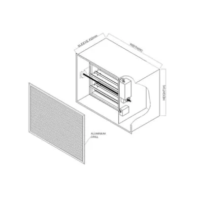 Caryaire FSD-FA front access fire and smoke damper