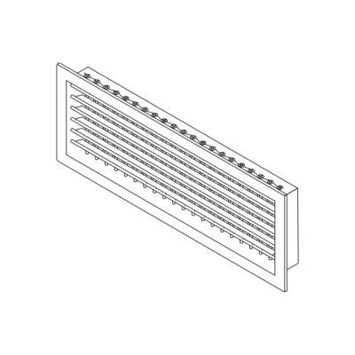 Caryaire double louver adjustable grill