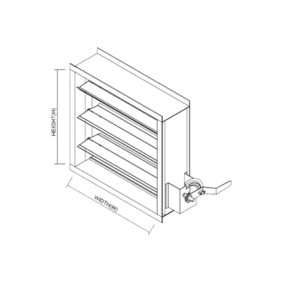 Caryaire CD1616AF-S heavy duty steel aerofoil blade damper