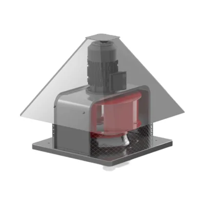 Nicotra Gebhardt RHM roof fan with horizontal discharge