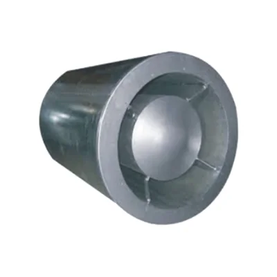 Caryaire CAF-R-P round silencer with pod for axial fans